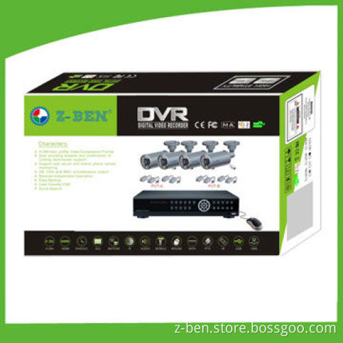 CCTV Digital Network Cameras Surveillance Kit with One Digital Video Recorder and 4 Cameras